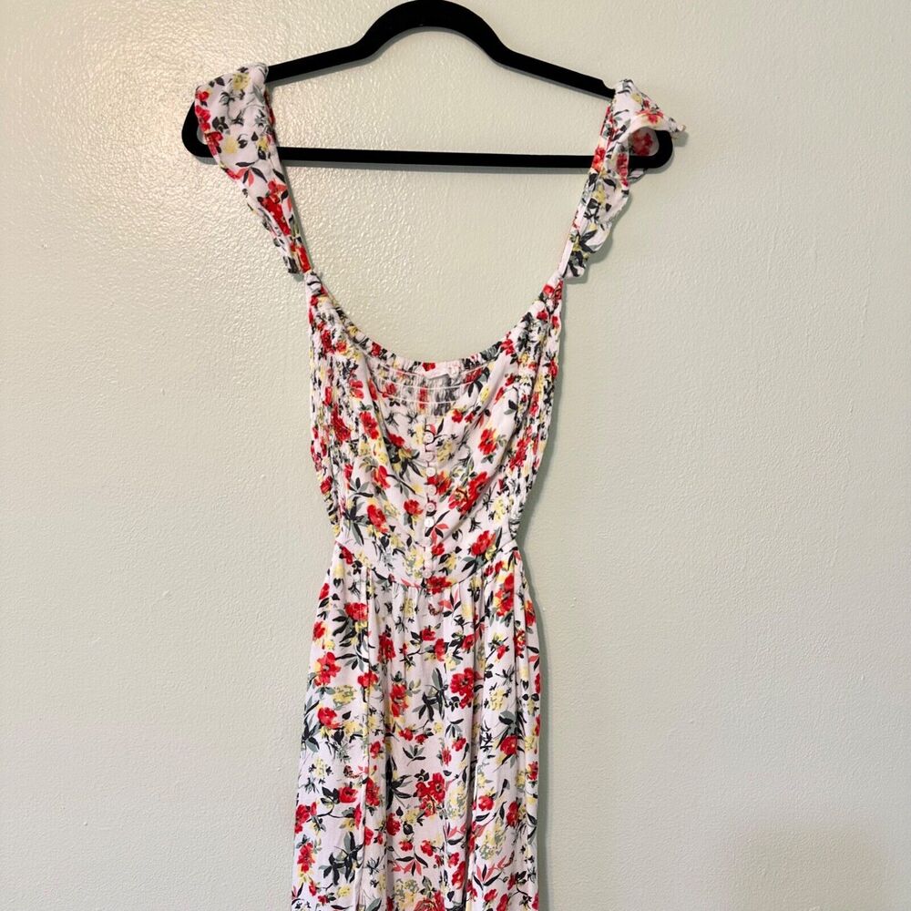 LUSH Women's Maxi Dress Size L Pink‎ Floral Flowly Slide Slits - Picture 9 of 16
